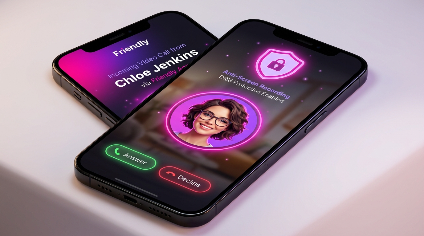 Friendly Private Calling App Interface
